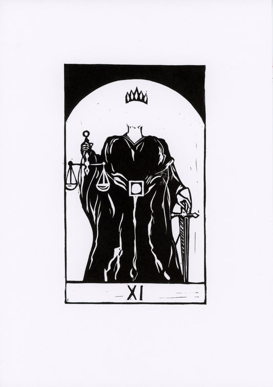 'Justice' original print
