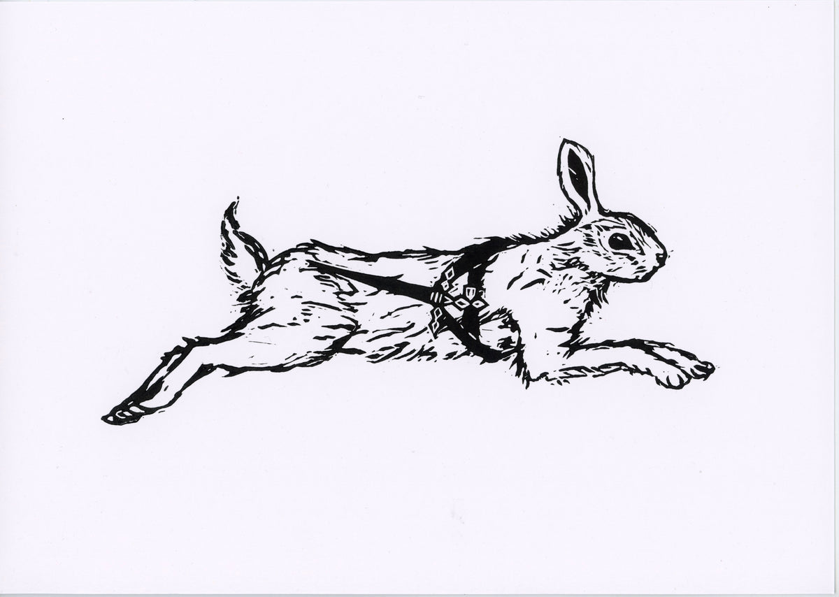 'Armed and Running' original print