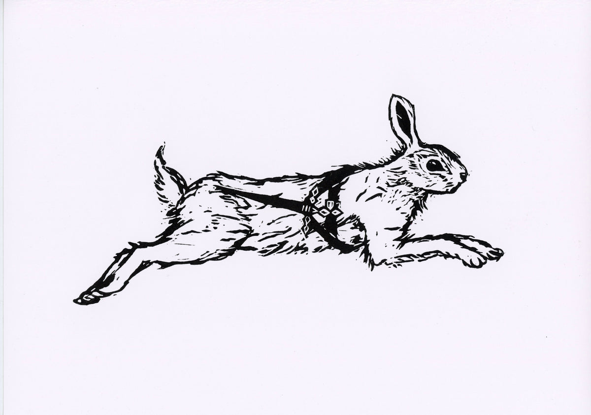 'Armed and Running' original print