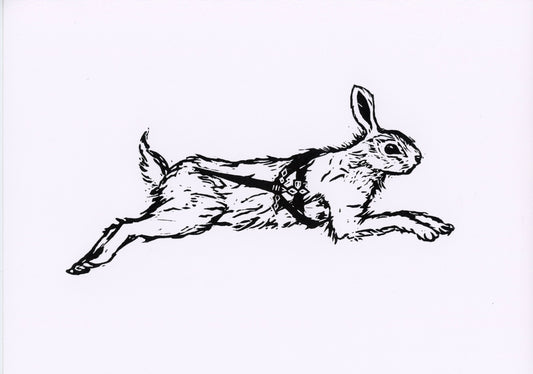 'Armed and Running' original print